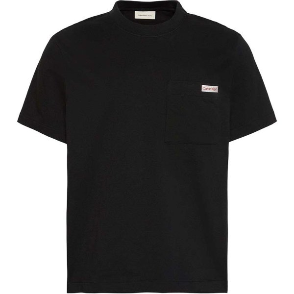 Calvin Klein T-Shirt Con Taschino Logo Nero Uomo XS