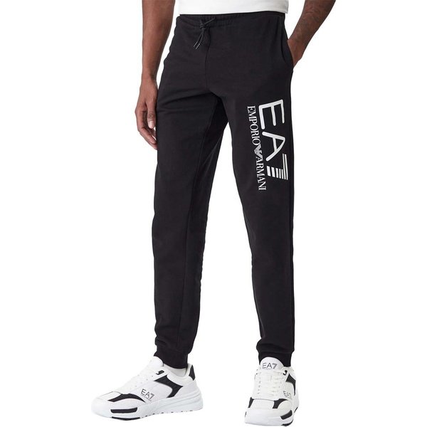 Ea7 Pantaloni Con Polsino Core Big Logo Nero Uomo M