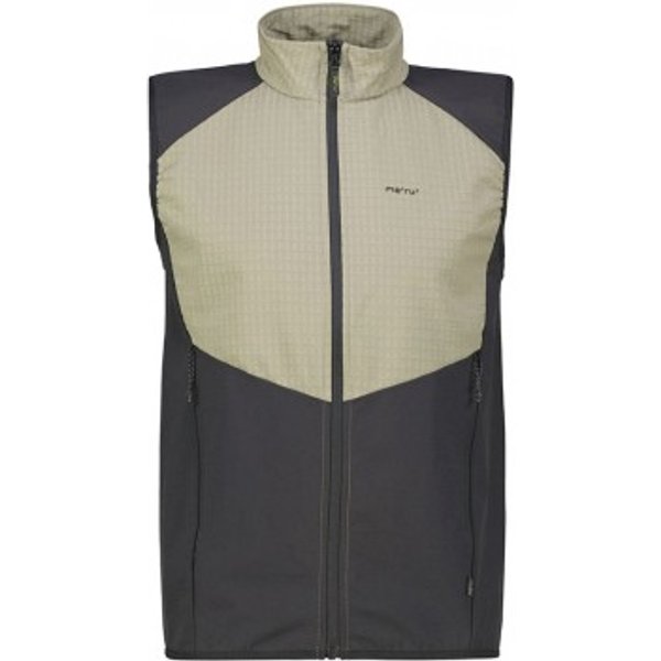 Meru Gilet Trekking Lalitpur Softshell Caviar Vetiver Caviar Uomo S