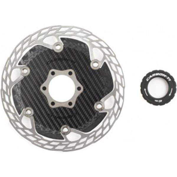 Carbon-Ti Freni a Disco Bici Da Corsa X-Rotor Steel Carb Aero Center Lock 160mm 160 mm