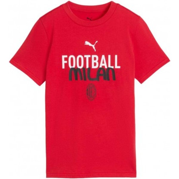 Puma Maglia Maniche Corte Ac Milan Rosso Bianco Bambino 164 cm