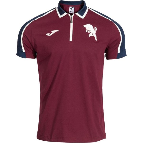 Joma Sport Polo Calcio Torino Free Time Granata Bianco Uomo L
