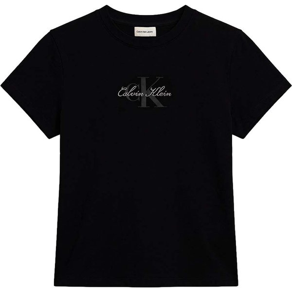 Calvin Klein T-Shirt Logo Nero Donna XS
