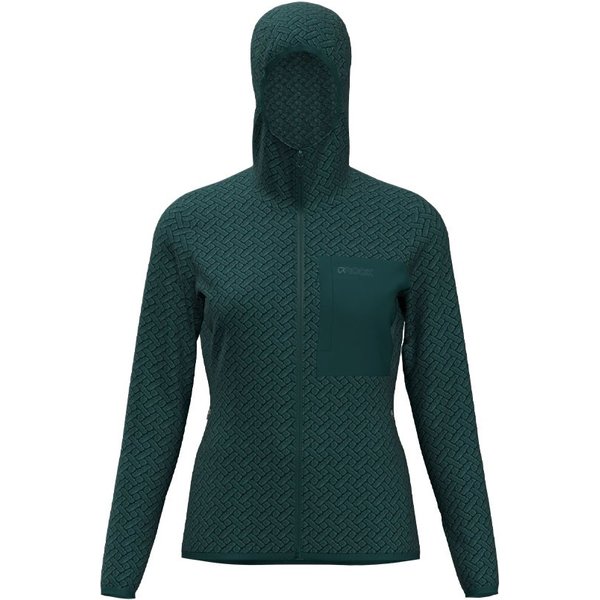Rock Experience Felpa In Pile Night Crest Hoodie Ponderosa Pine Donna L