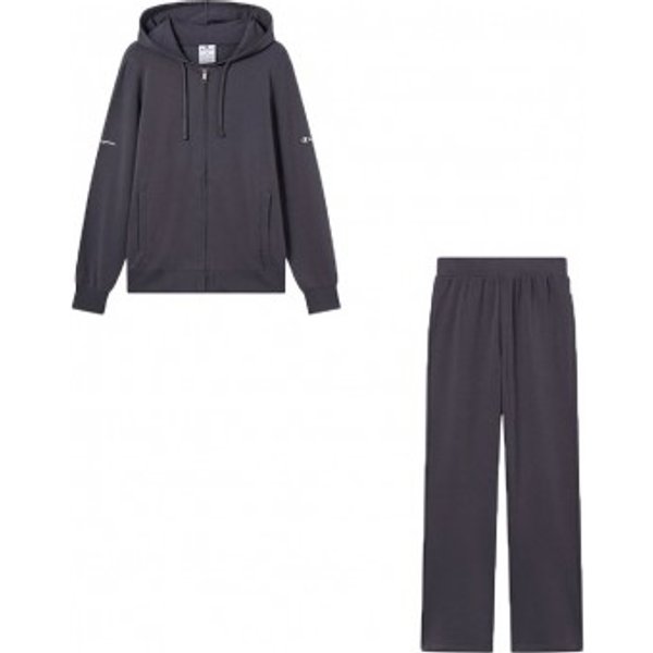 Champion Tuta Sportiva Con Cappuccio Pantapalazzo Grigio Donna M