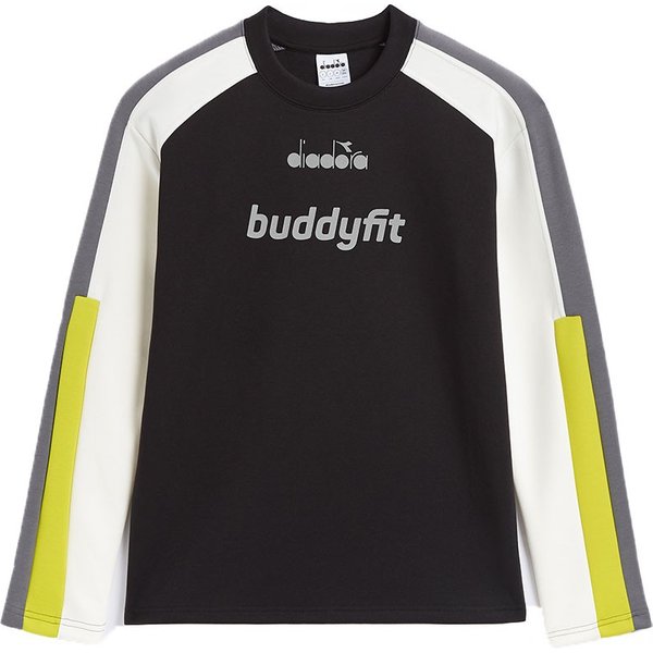 Diadora Felpa Buddyfit Nero Uomo XL