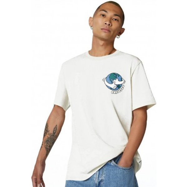 Converse T-Shirt Eco Love Your Mother Bianco Uomo XXS