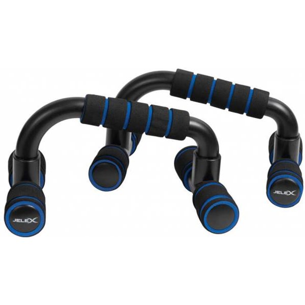 Jelex Gain Hard Push Up Bar Maniglie Per Flessioni Nero Blu-image