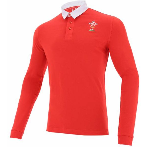 Wales Wru Macron Rugby Uomo Maglia A Maniche Lunghe 58195692-image