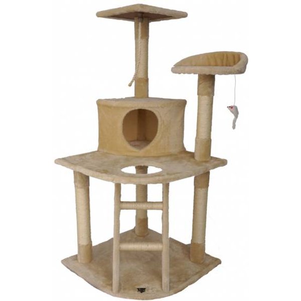 Spocado "Rovers" Tiragraffi Per Gatti 120 X 55 X 55 Cm Beige-image