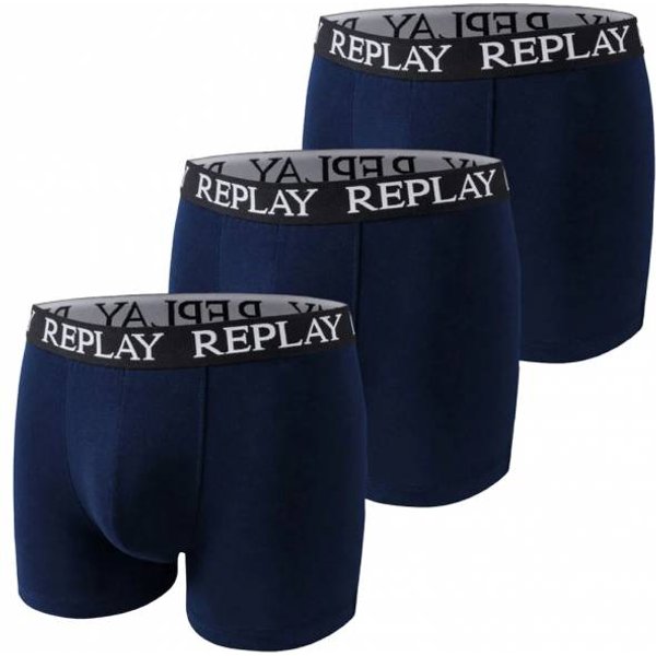 Replay Basic Cuff Logo Uomo Boxer Set Da 3 I101102-N188-image
