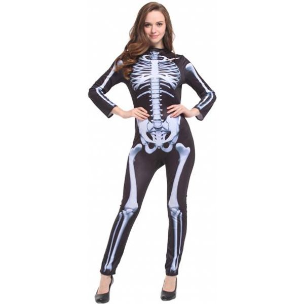 "Mrs. Skeleton" Tuta Intera Donna Costume Miesepeter®-image