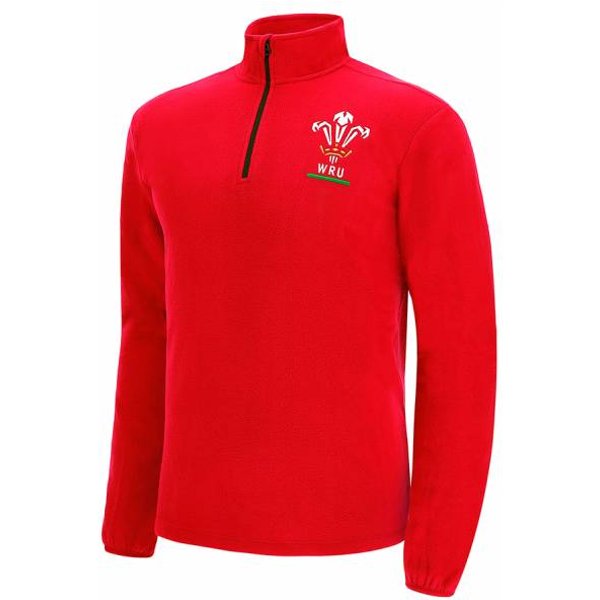 Wales Wru Macron Rugby Xv Uomo Felpa In Pile 58140005-image