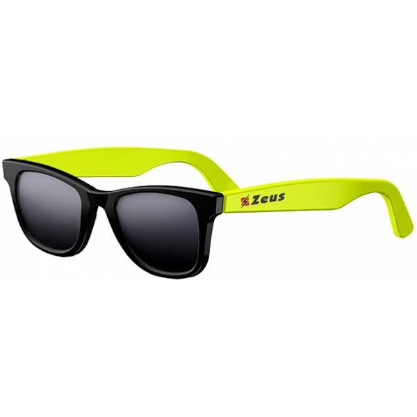 Zeus Occhiali Da Sole Nero Nero / Giallo Neon-image