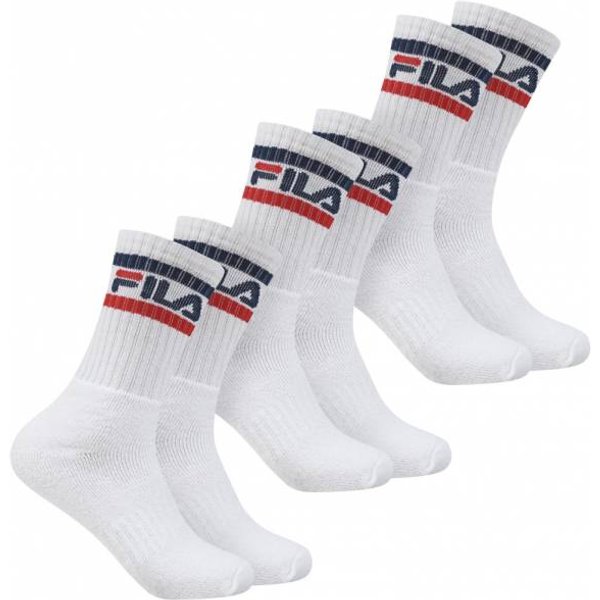 Fila Unisex Calzini Sportivi "Falk" 3 Paia Bianco Fs24T001-100-Bianco-image