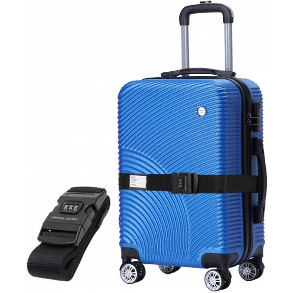 Vertical Studio "Malmö" 20" Trolley Bagaglio A Mano Blu Inclusa Tracolla Per Bagaglio Gratuita-image
