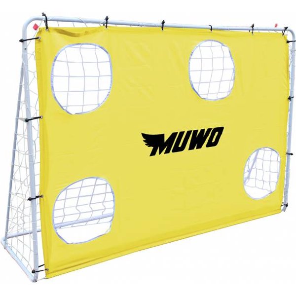 Muwo PorteríA De FúTbol Con PorteríA 217 X 153 Cm Amarillo-image