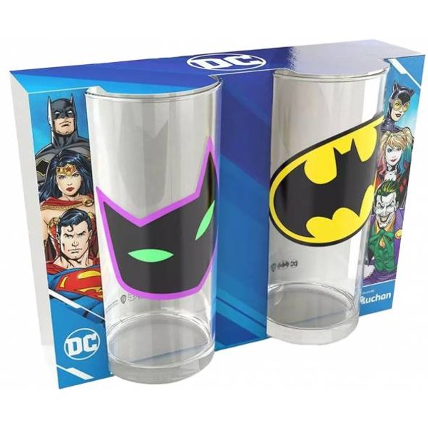 Bicchieri Da Bere Dc Comics 2 Set Wonder Batman E Batgirl 0,27 L 24864-image