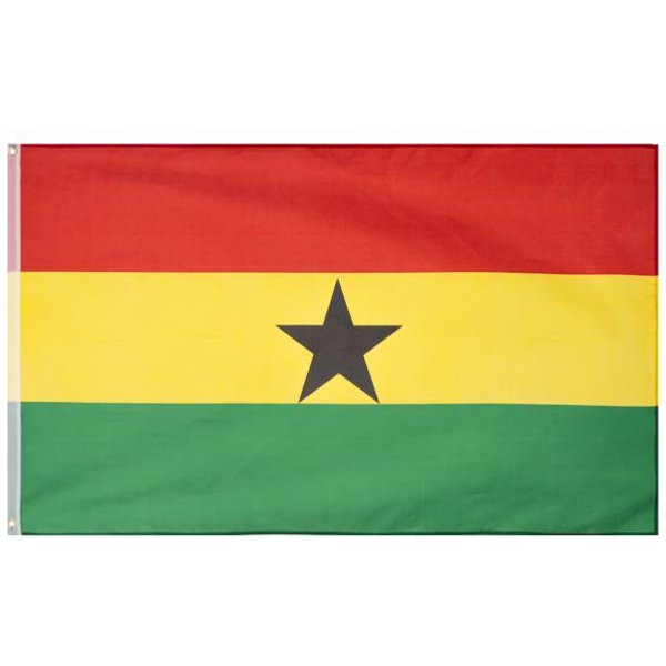 Ghana Bandiera Muwo "Nations Together" 90 X 150 Cm-image
