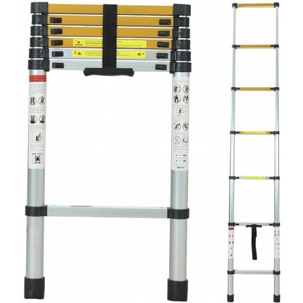 Andiarbeit® "HöHenangst" Scala Telescopica Allungabile 2,6 M-image