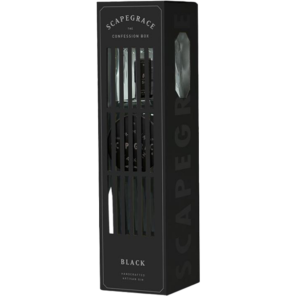 Scapegrace "Black" Dry Gin Astuccio con bicchiere-image