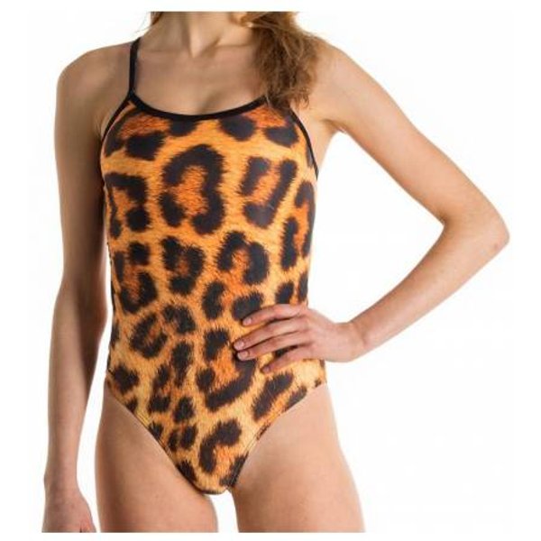 Costume allenamento donna Openback Leopardo SwimmerWear-image