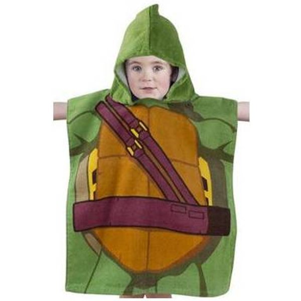 Asciugamano poncho tartarughe ninja bambino-image