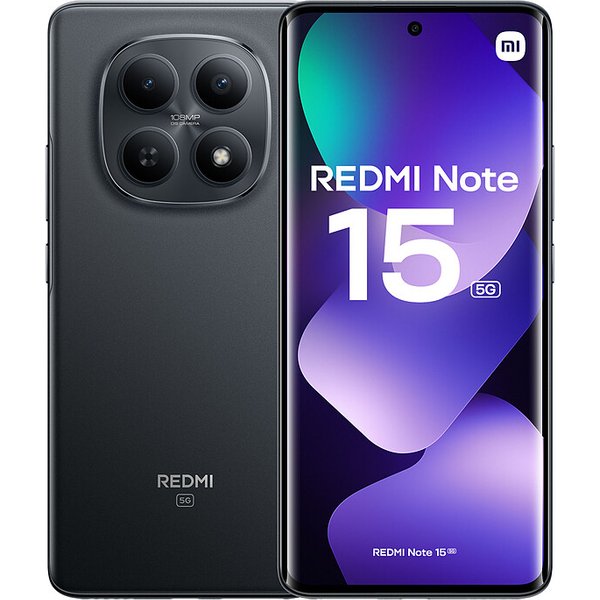 Xiaomi Redmi Note 15 5G 8Gb Ram 256Gb Dual Sim Black Global Version Brand-image