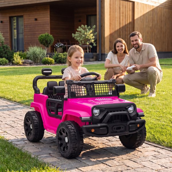 AIYAPLAY 12V Electric Car for Kids with Remote Control, Dual Motors