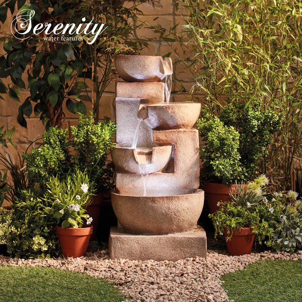 Serenity - Four Tier Laguna Cascade Water Feature