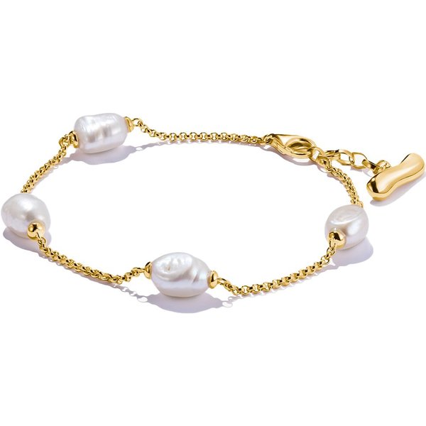 Thomas Sabo A2189-430-14-L19V Armband Mit Perlen Natural Beauty Vergoldet-image