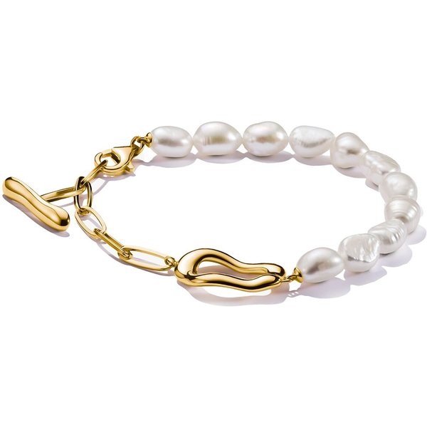 Thomas Sabo A2190-430-14-L19V Perlenarmband Natural Beauty Vergoldet-image