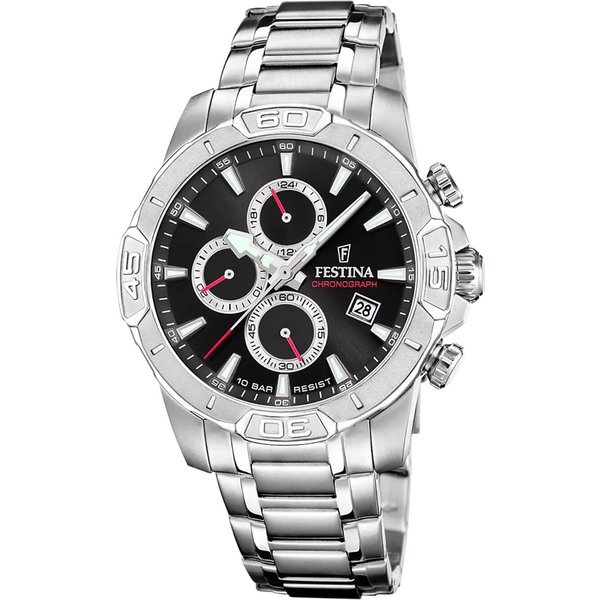 Festina F20704/6 Herrenuhr Timeless Chronograph 45Mm 10ATM-image