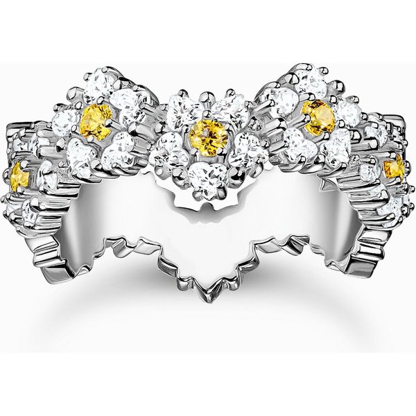 Thomas Sabo TR2337-051-4-54 Ring - Blume Mit Steinen Silber Damen-image