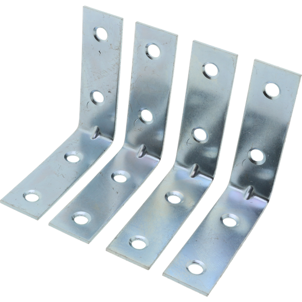 4 x Montagewinkel mit Schrauben 5 x 5 cm verzinkt