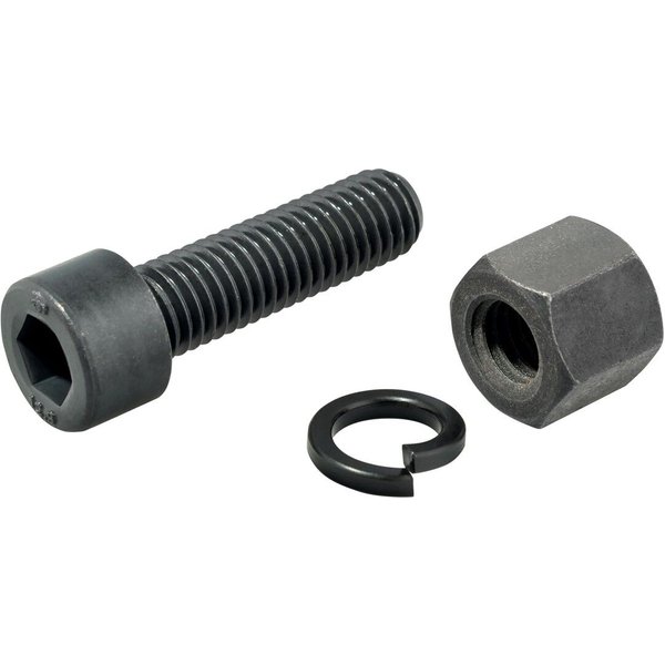 HALDER Schraube, Mutter und Federring Set für Ø 50 mm verstärktes Tempergussgehäuse