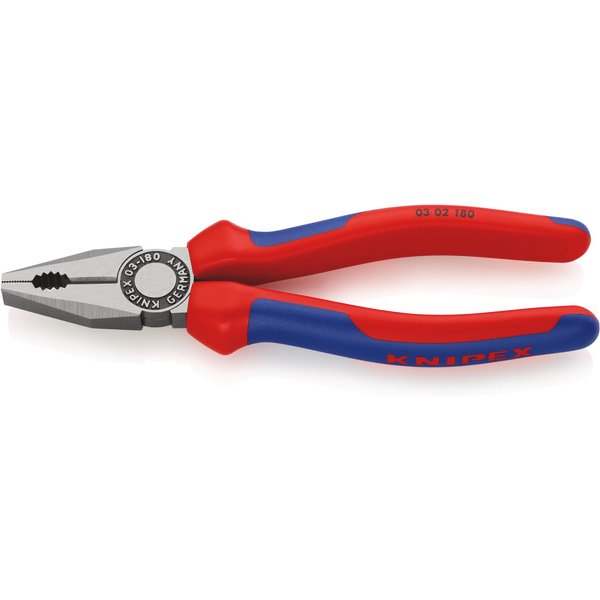 Knipex 03 02 180 Kombizange 180 Mm Schwarz Artramentiert Mit Mehrkomponenten-HüLlen-image