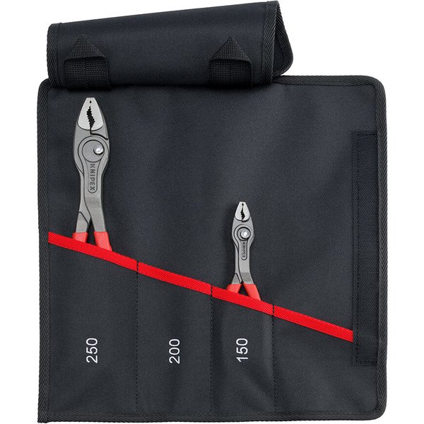 KNIPEX 00 19 61 V02 Rolltasche TwinGrip bestückt mit 2 Frontgreifzangen 150 mm und 250 mm