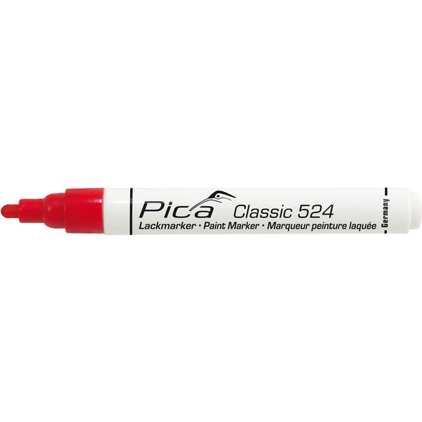 Pica Lackmarker 2-4mm mit Rundspitze Rot