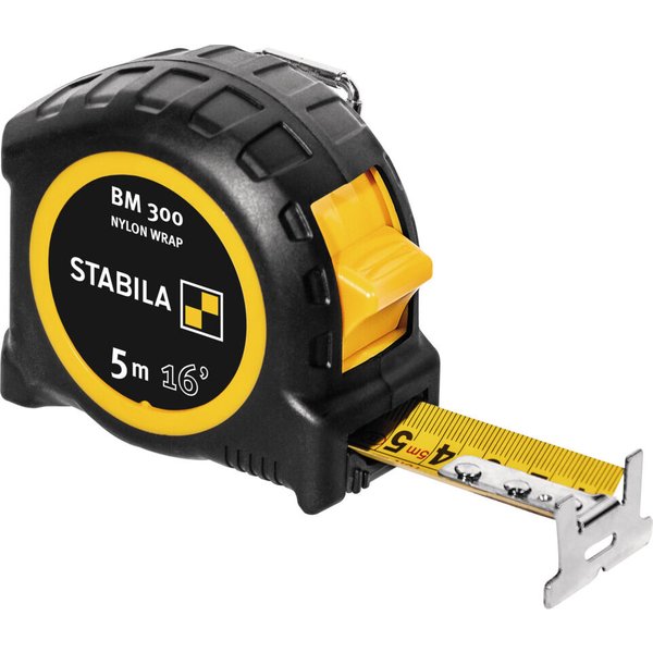 STABILA Taschenbandmaß 5 m (16") cm/inch-Skala BM 300
