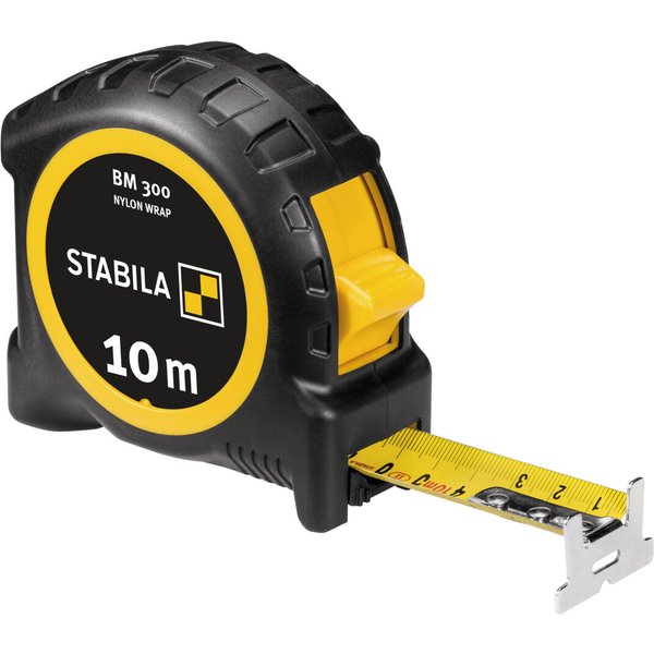 STABILA Taschenbandmaß 10 m metrische 1000-er Skala BM 300
