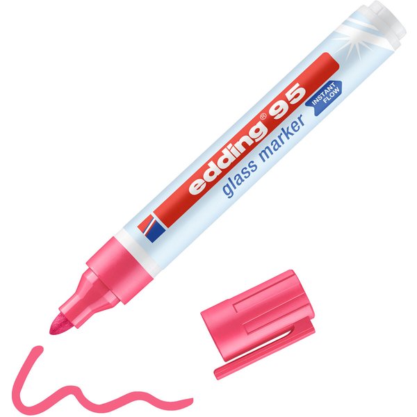 edding 95 Glasmarker pink