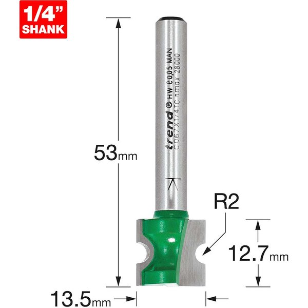 Trend CRAFTPRO Staff Bead Router Cutter