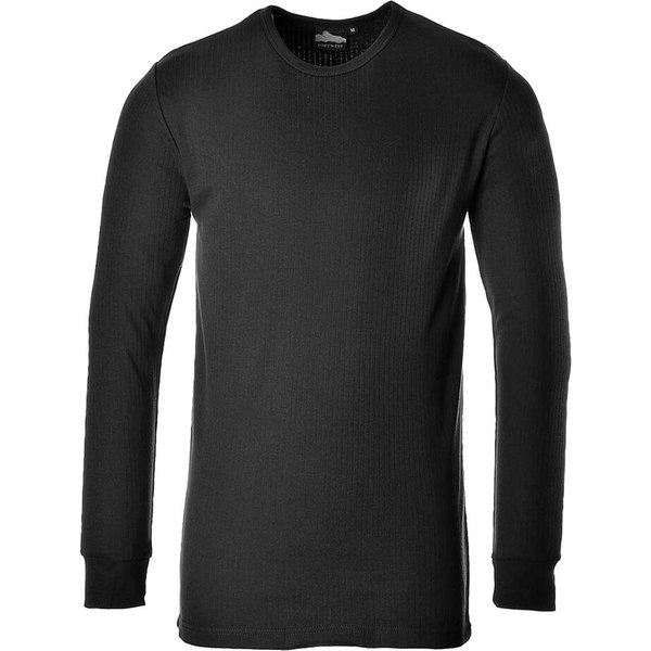Portwest Thermal Long Sleeve T Shirt Black L