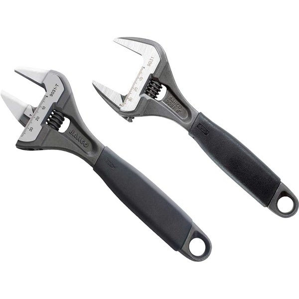 Bahco 2 Piece 90 Series Ergo Wide Jaw Adjustable Spanner Set