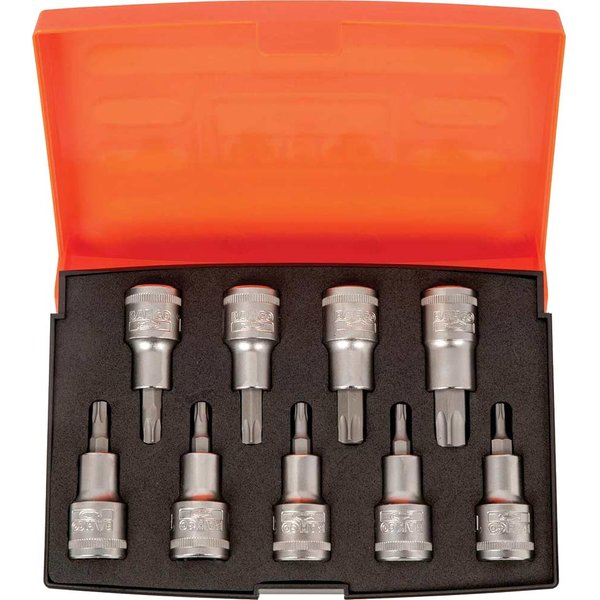 Bahco S9TORX 9 Piece 1/2" Drive Torx Socket Bit Set