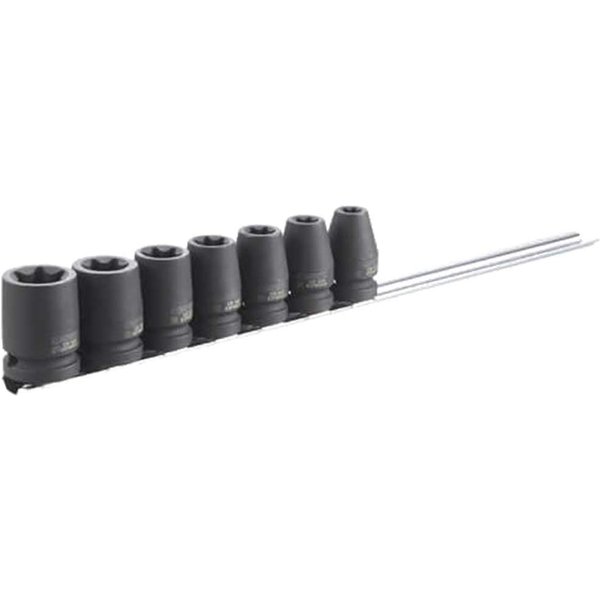 Expert by Facom 7 Piece 1/2" Drive Torx Impact Socket Set 1/2"