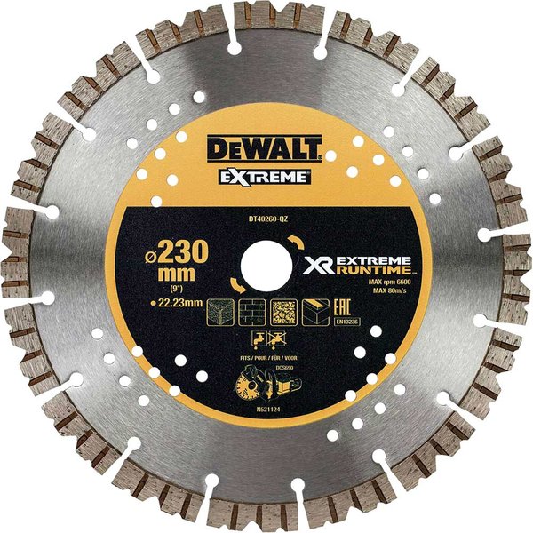 DeWalt Extreme Runtime Diamond Blade for FlexVolt DCS690 Disc Cutter