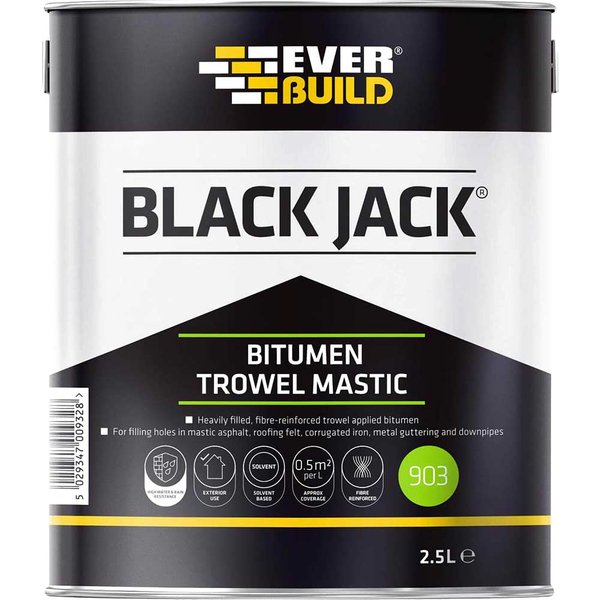 Everbuild Black Jack 903 Bitumen Trowel Mastic