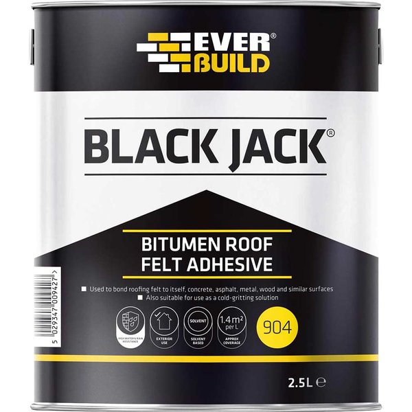 Everbuild Black Jack 904 Bitumen Roofing Felt Adhesive